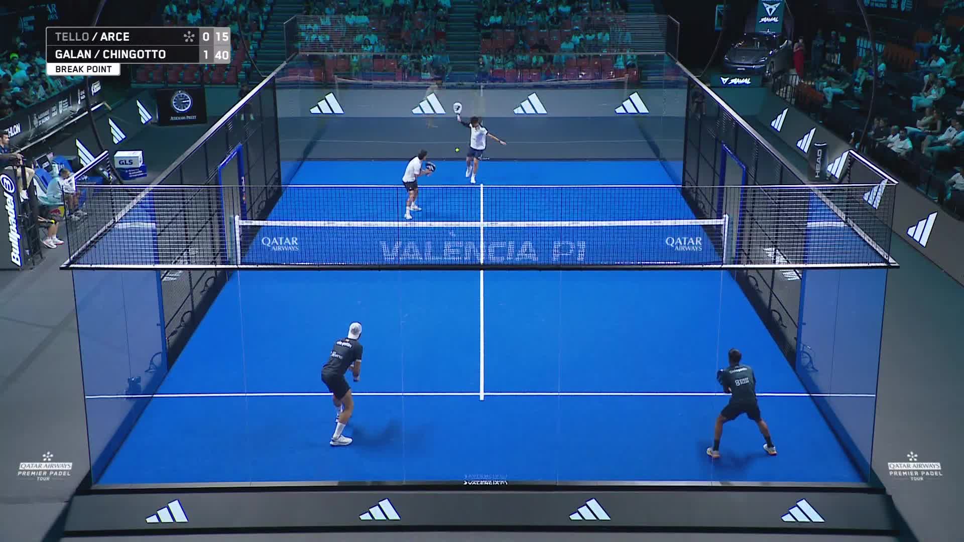 Juan Tello - Maximiliano Arce Simo vs Alejandro Galan - Federico Chingotto