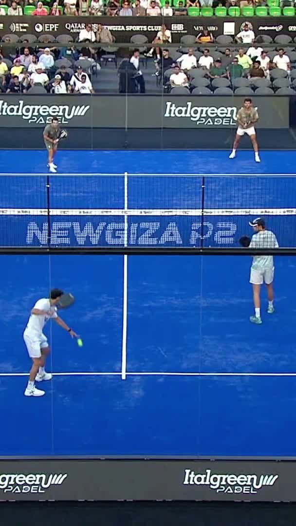 Powerful forehand by Garrido