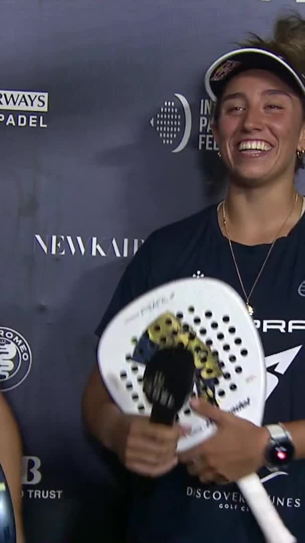 Post match interview with Bea Gonzalez: 'The relationship we have outside helps a lot. We are both humble and hardworking. It doesn't matter if we lose, we will work hard for it'