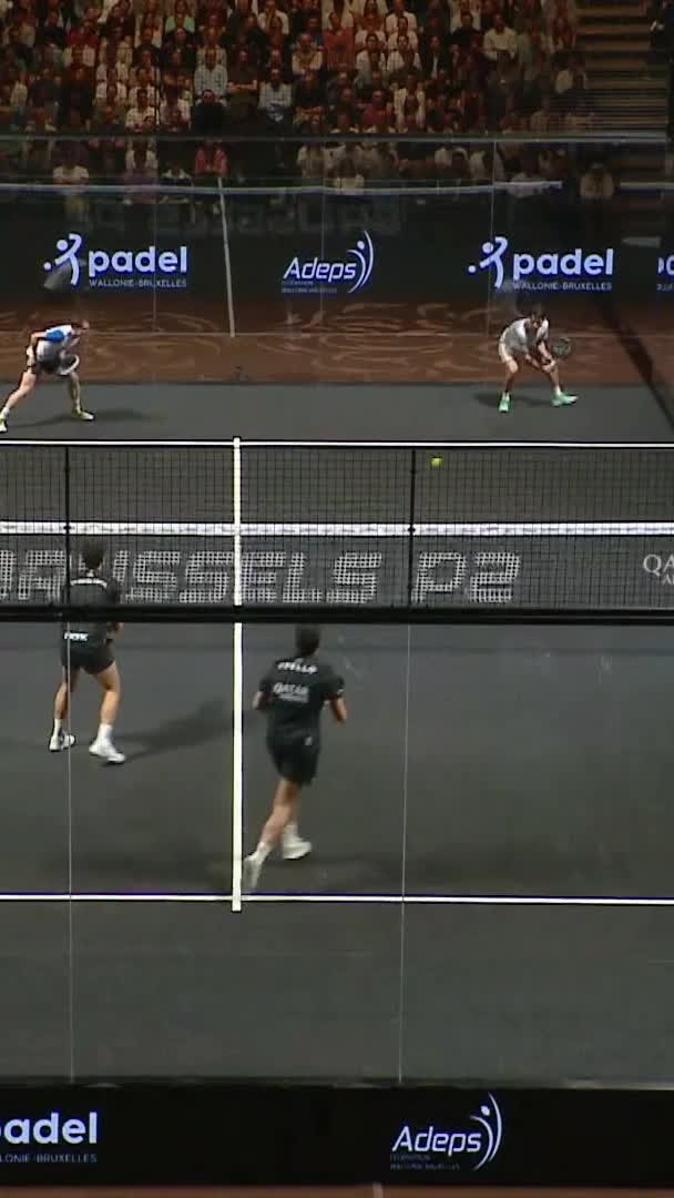 Tapia’s nice backhand x4 over the net