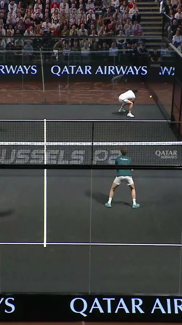 Coello wins at the net with some aggressive volleys