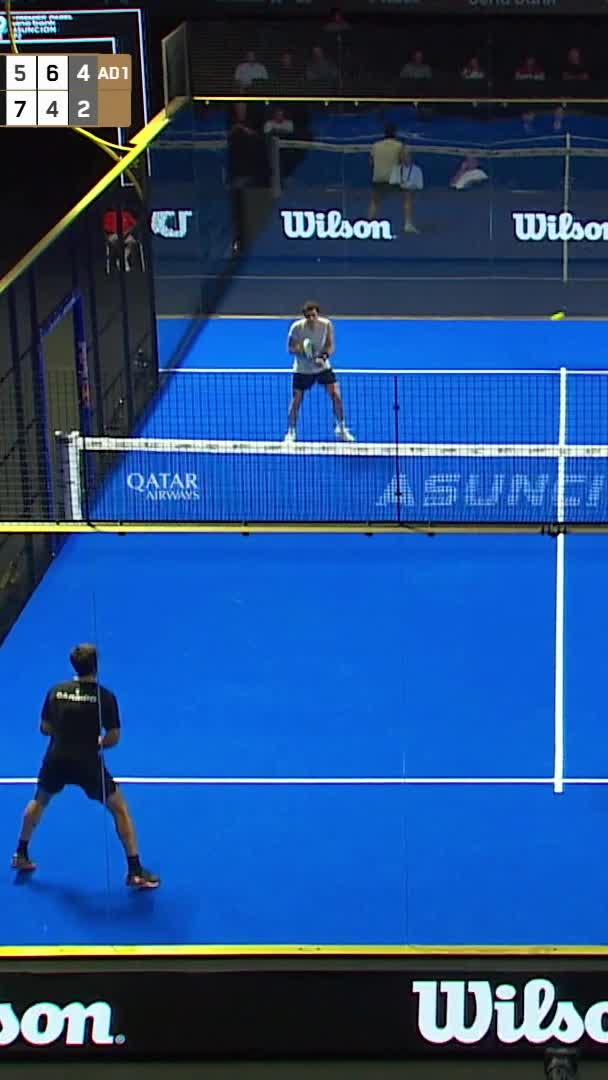 Garrido and Bergamini wins the break point