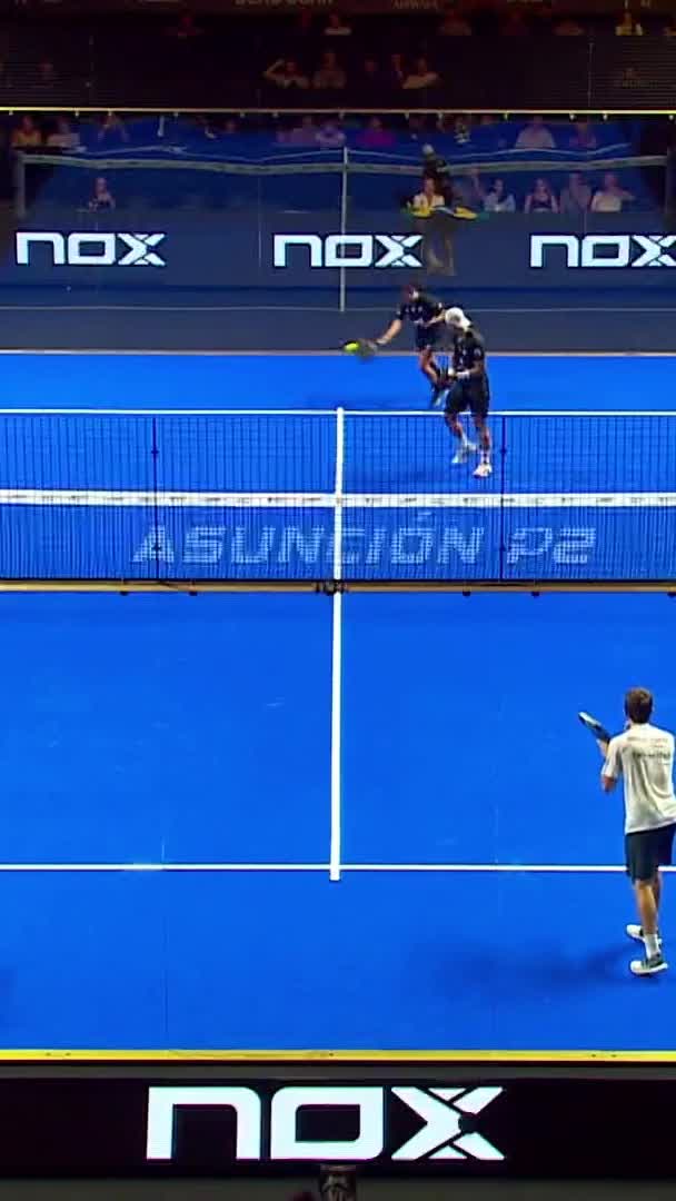 Chingotto and Galan win the mtach point and advance to the next round