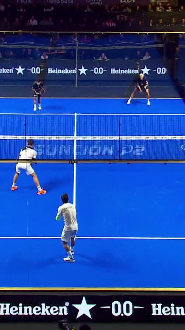 Galan & Chingotto deny Tello & Arce the victory. Break point