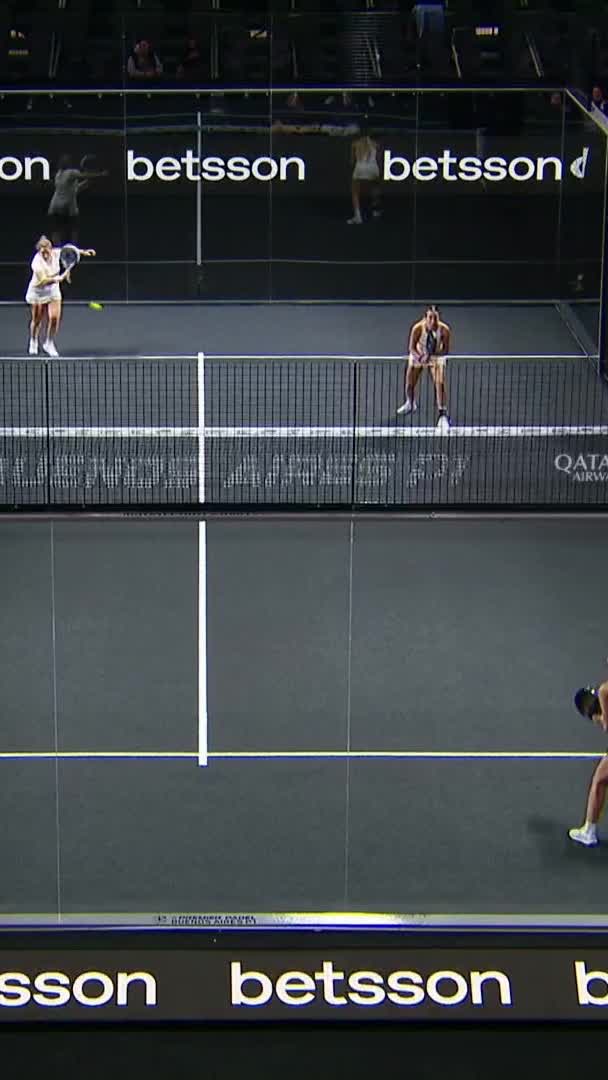 Iglesias hits a beautiful volley