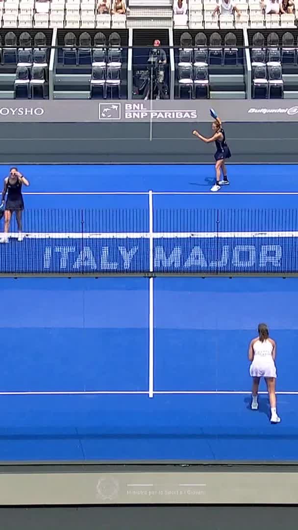 Marchetti hits a good volley