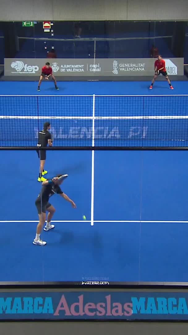 Gonzalez finds a great angle with excellent placement