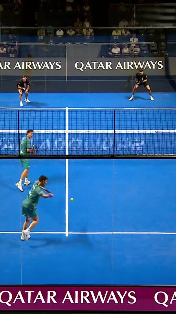 Di Nenno & Navarro win the match and advance to the next round