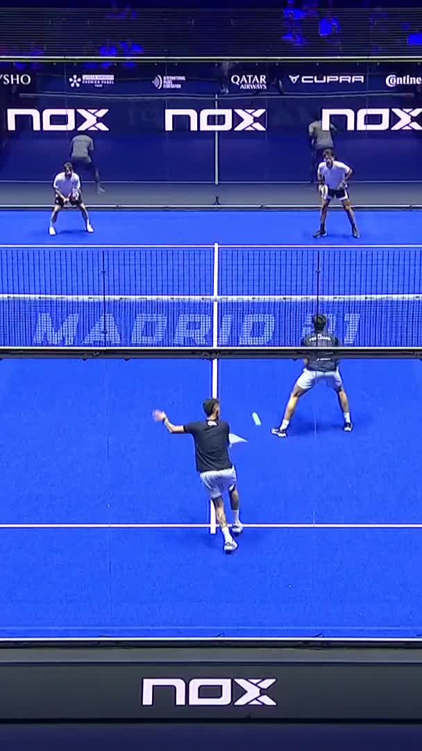 Incredible reflexes from Garrido in a long rally