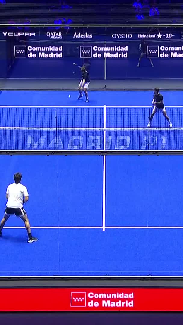 Victoria para la pareja Alfonso-Libaak en Madrid luego del tie-break en el segundo set