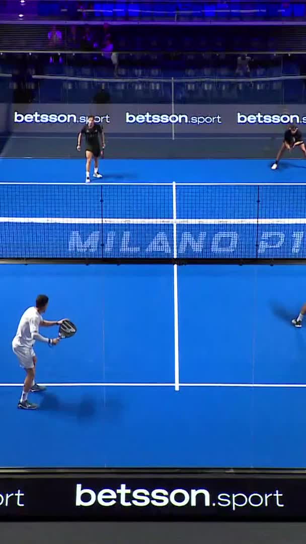 Sanchez leaps up to finish it with the smash