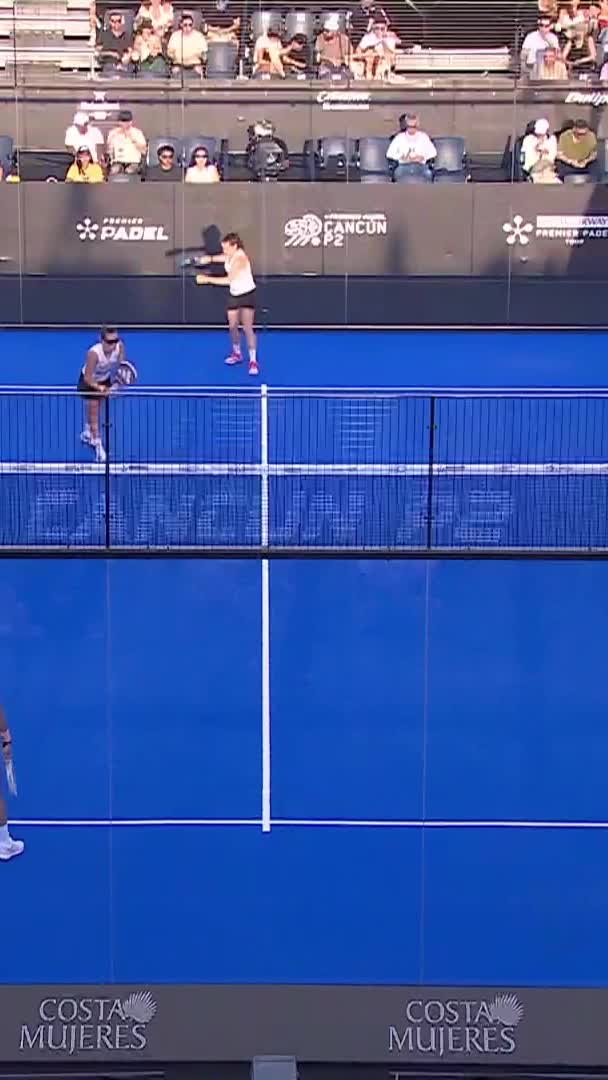 Great drop shot by Gonzalez